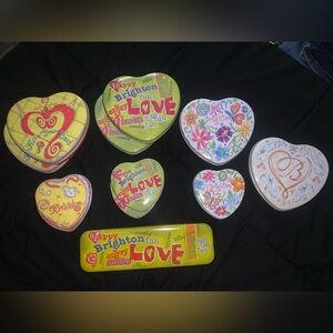 Vintage Brighton Jewlery Heart Boxes- 12 Boxes